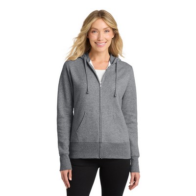 Port & Company® Ladies' Core Fleece Full-Zip Hooded Sweatshirt