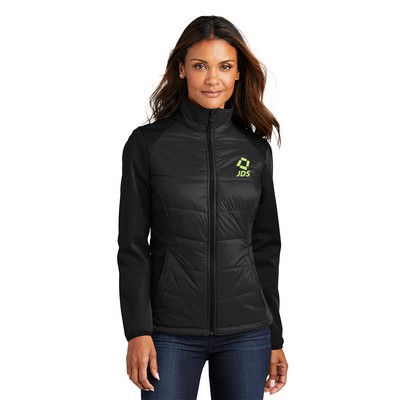 Port Authority® Women's Hybrid Soft Shell Embroidered Jacket