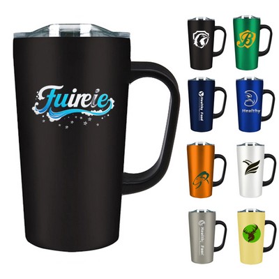 20 oz Stainless Steel Travel Mug with Handle