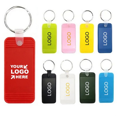 Retro Rectangle Vintage Motel Keychain