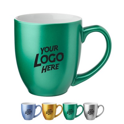 Metallic Bistro Coffee Mugs-16 oz