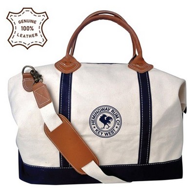 Signature Weekender Cotton Canvas Duffle Bag (25"x13"x10")
